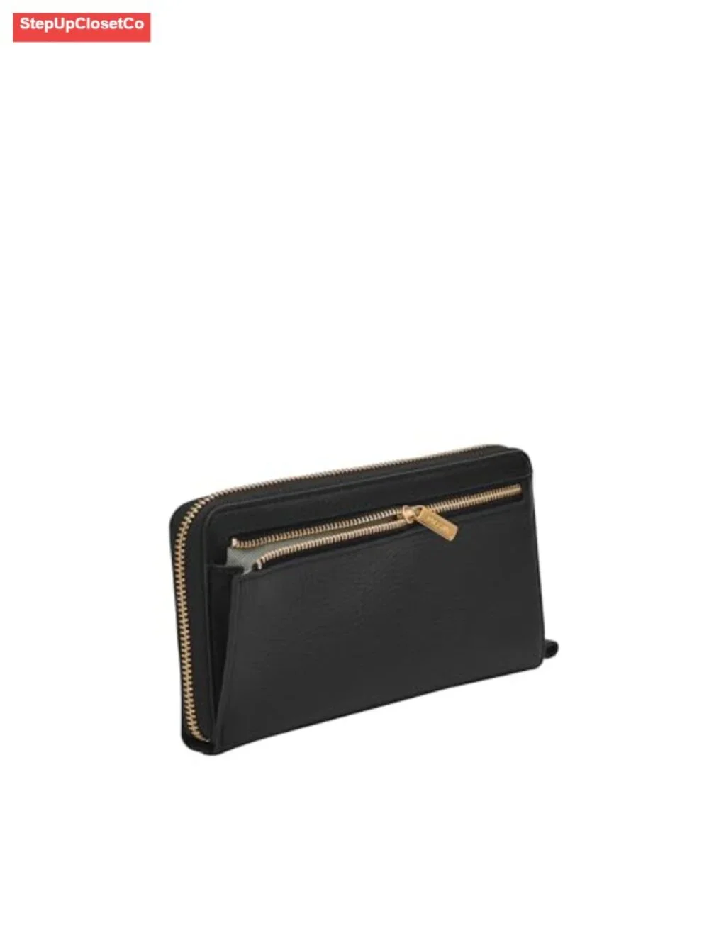 Fossil Liza Zip Around Clutch Wallet with Wristlet Strap - Leather Women's